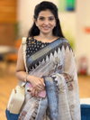 MG 624 Plain Linen Printed Daily Wear Sarees Wholesalers In Surat